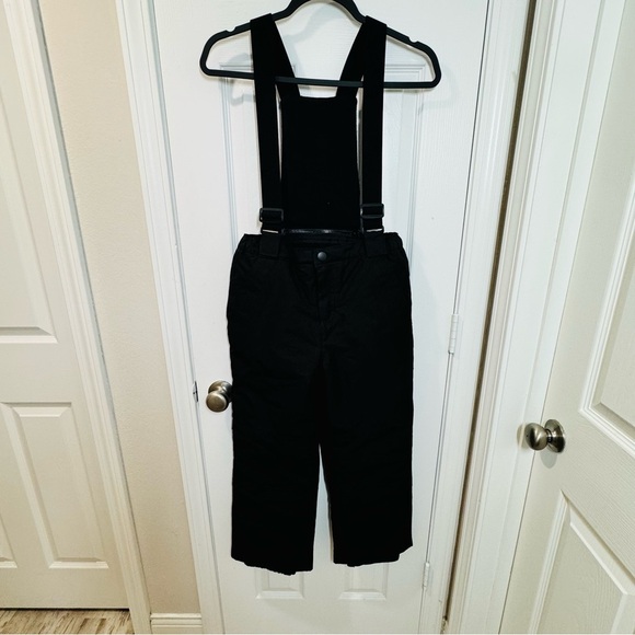 Unisex Kids Snow Overalls – Black, Size 8 - Picture 1 of 8